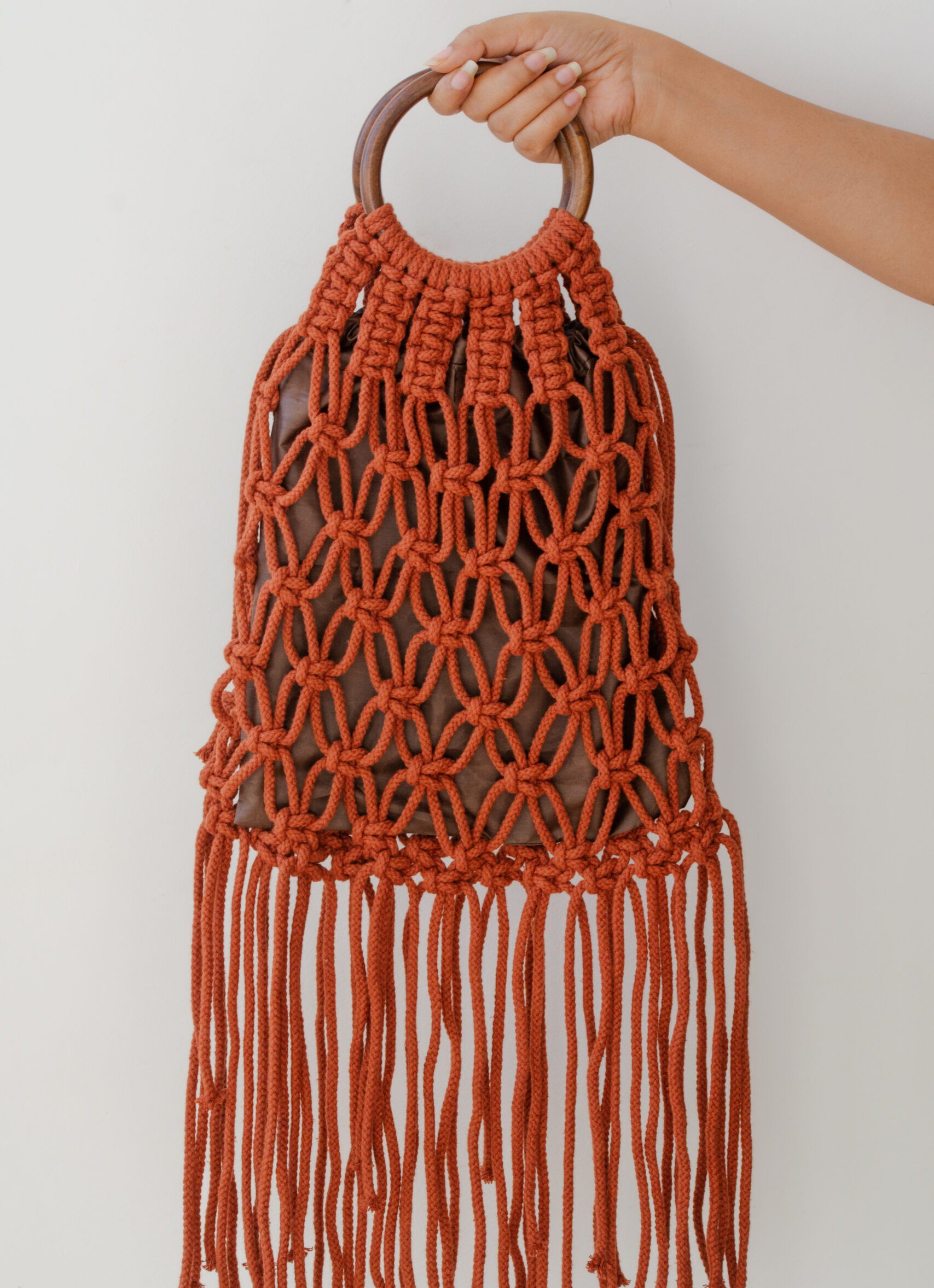 How to make a beautiful long fringe lace purse , boho , hippie bag - YouTube